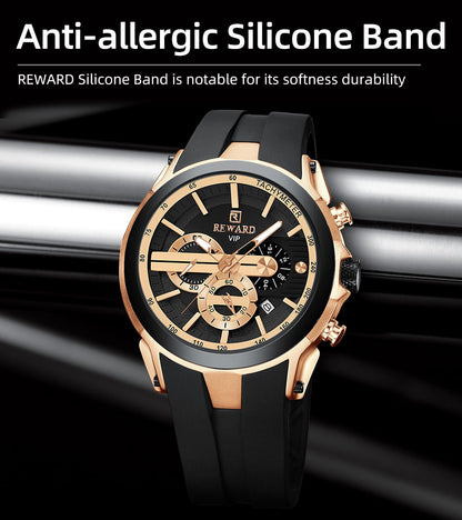 REWARD VIP Chronograph Sport Watch – Premium Silicone Band